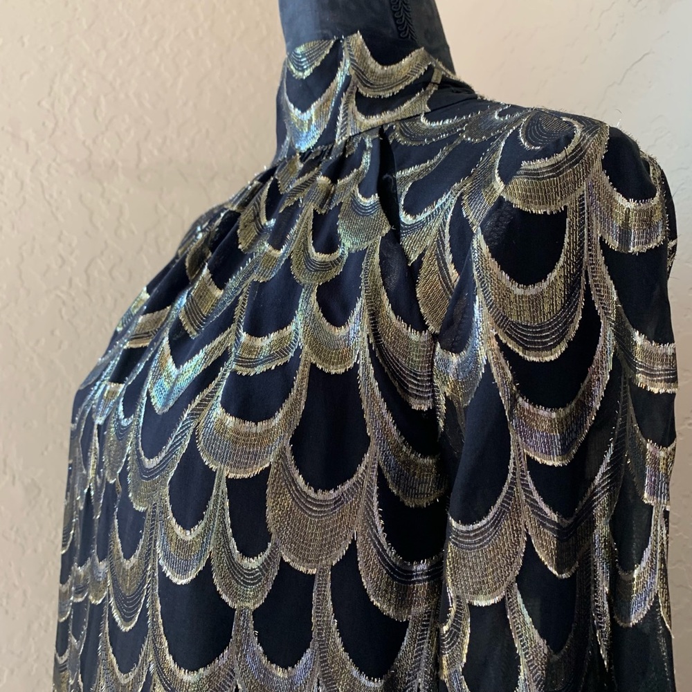 NWT Milly Sherie Metallic Dress
